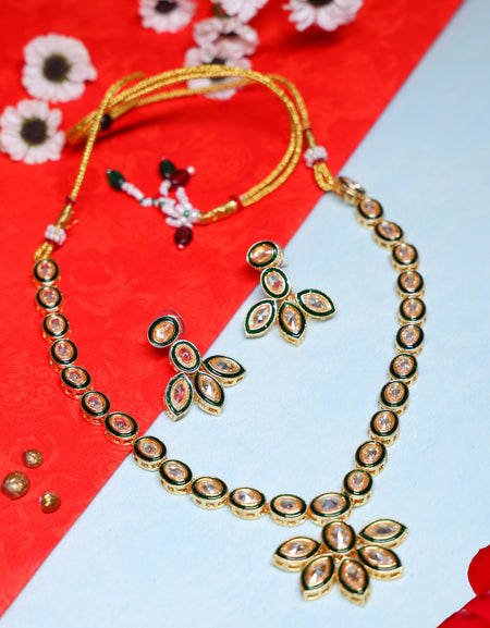 Classic Necklace with Earning Set