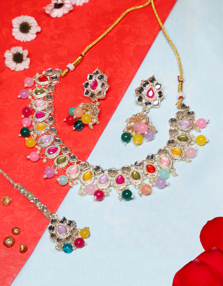 Indian traditional Necklace set with Earning