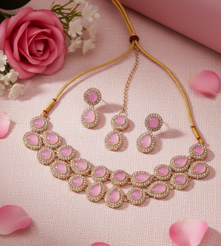 Sparkling Necklace Set Fashionable