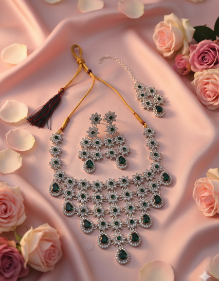 Trendy Fashion Neck Set with Earing