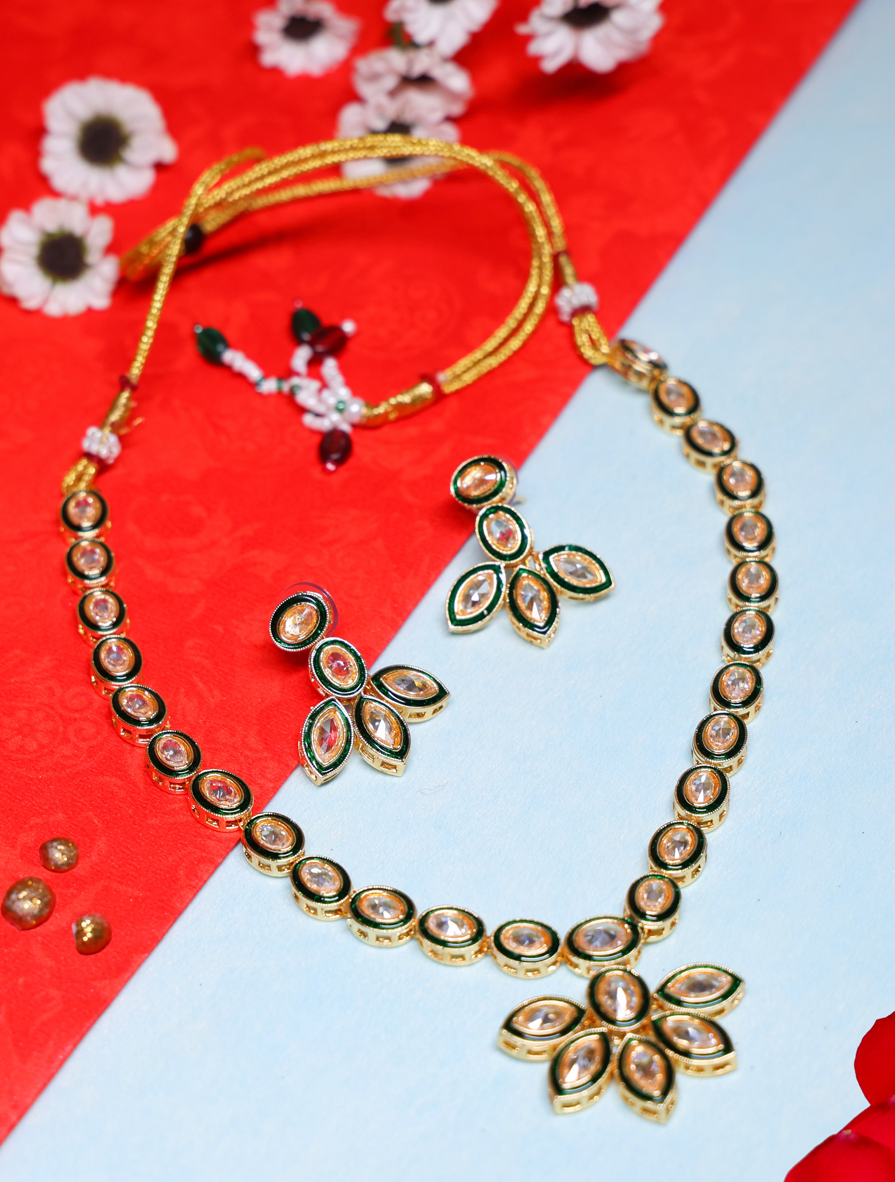 Classic Necklace with Earning Set