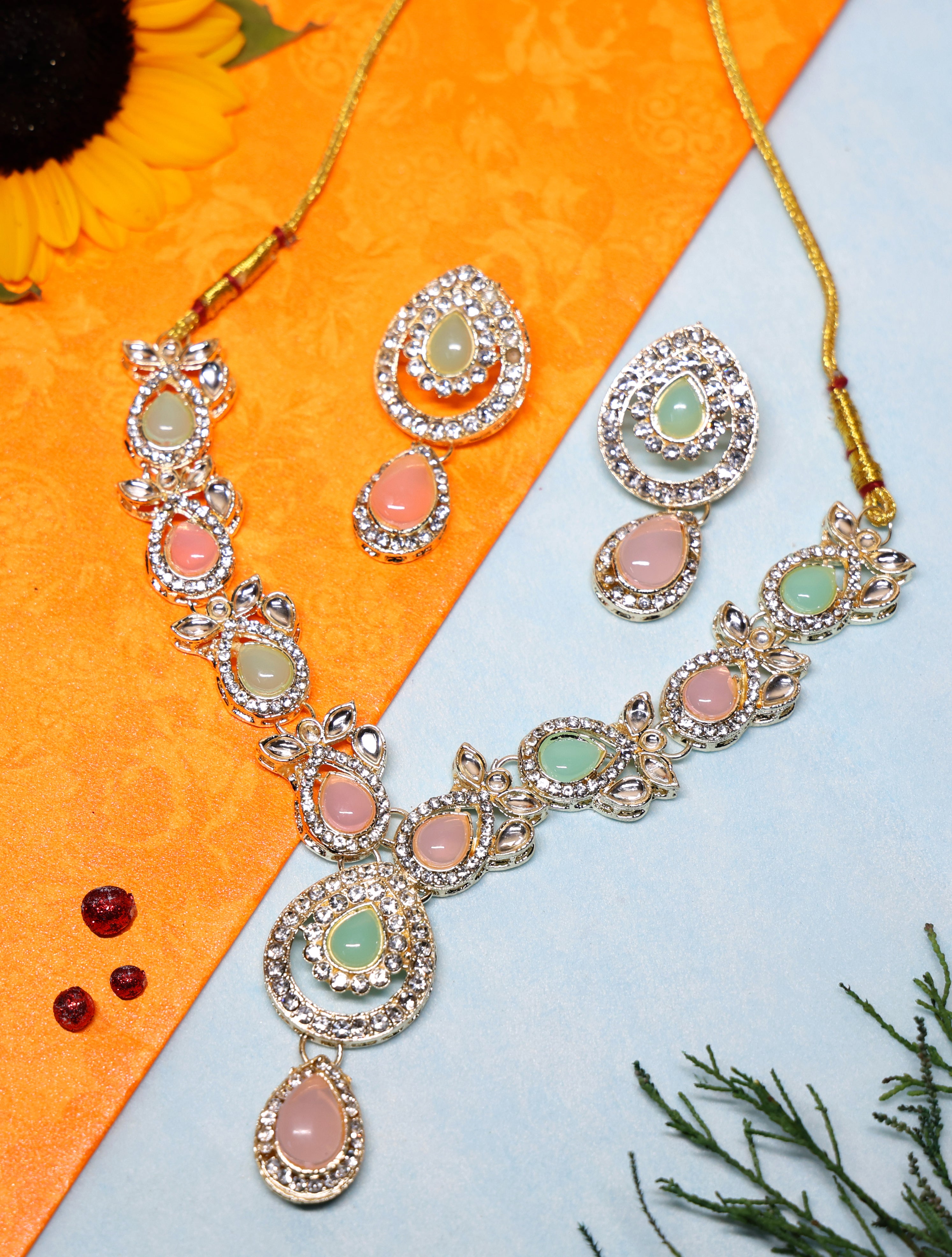 Elegant Necklace set with Earing