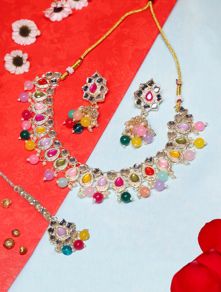 Indian traditional Necklace set with Earning