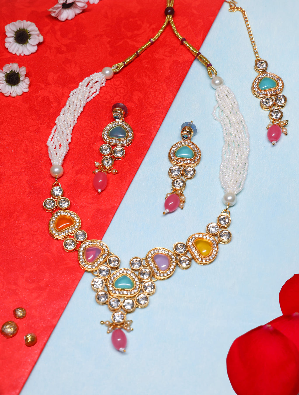 Stunning Necklace set with Earing.