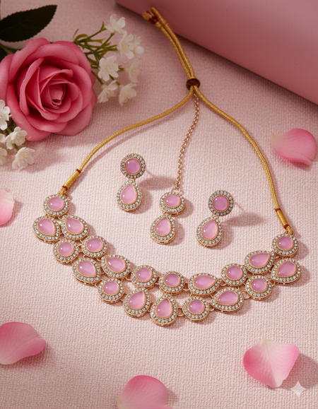 Sparkling Necklace Set Fashionable