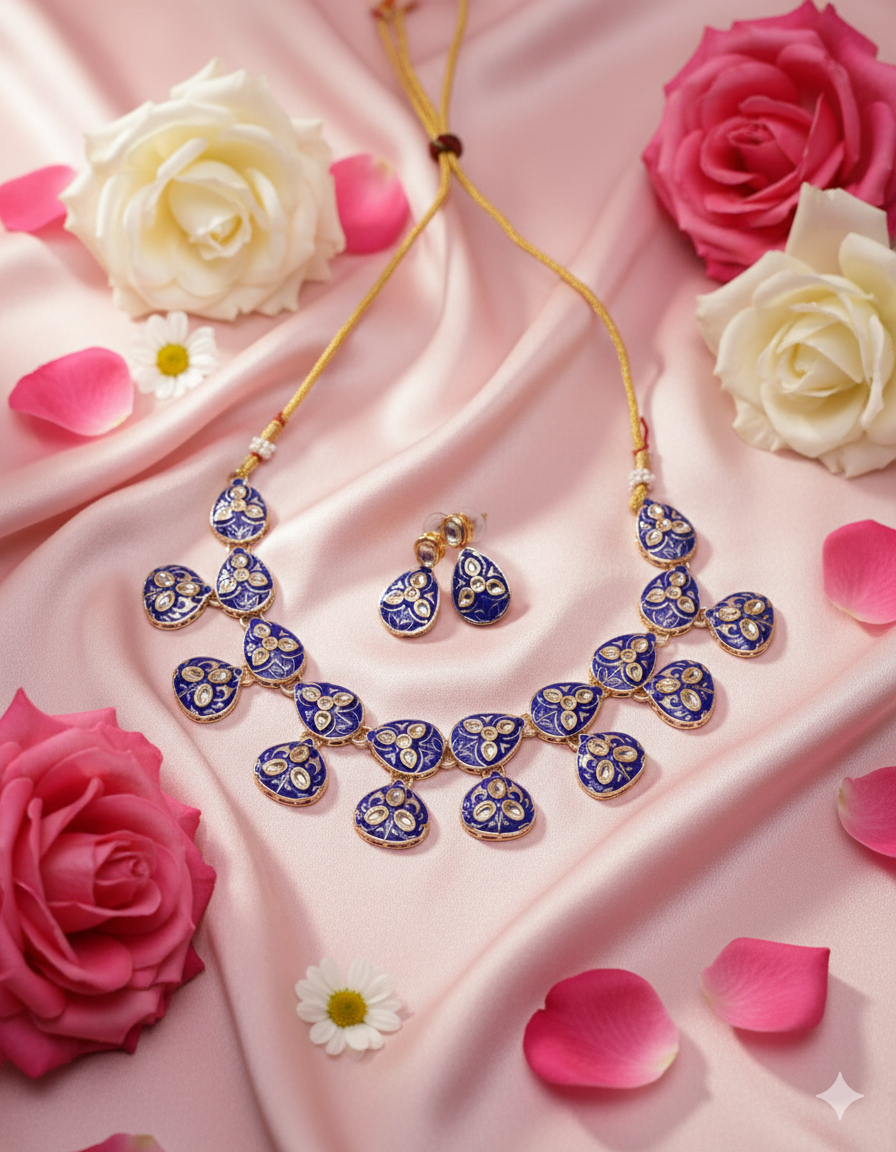 Trendy Necklace set with Earning