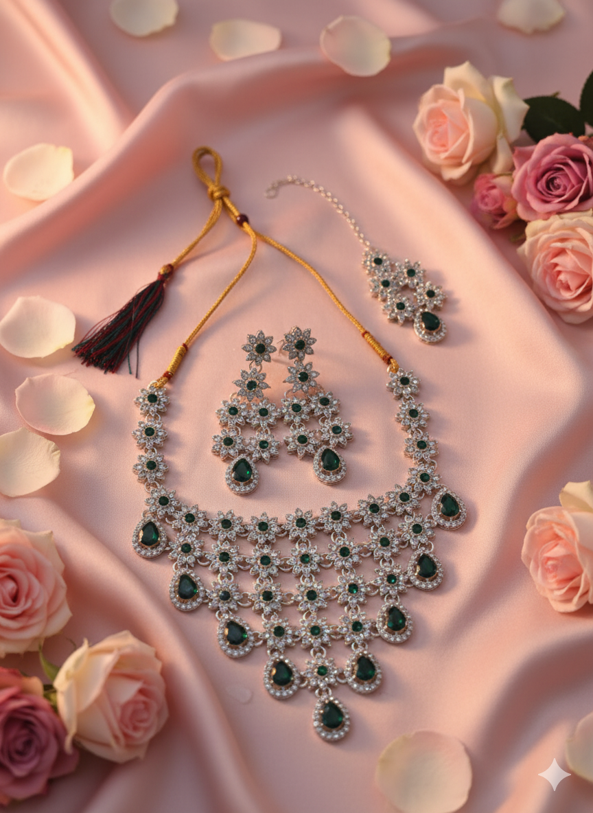 Trendy Fashion Neck Set with Earing