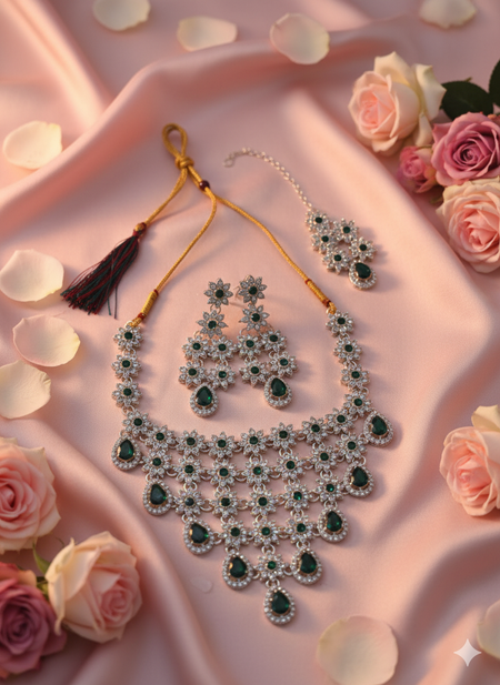 Trendy Fashion Neck Set with Earing