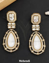 Designer Mehndi Polish Antique Earrings ( ASC 130725)