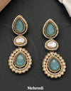 Antique Jewelry Mehendi Polish Party Wear Earrings (ASC 130725) 16797