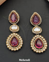 Antique Jewelry Mehendi Polish Party Wear Earrings (ASC 130725) 16797