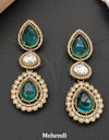 Antique Jewelry Mehendi Polish Party Wear Earrings (ASC 130725) 16797