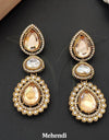Antique Jewelry Mehendi Polish Party Wear Earrings (ASC 130725) 16797