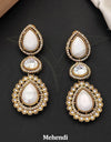 Antique Jewelry Mehendi Polish Party Wear Earrings (ASC 130725) 16797