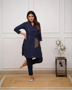 LOOK CLASSY AND ELEGANT COINS KURTI PAIRED WITH PANT (ASC 270725)