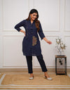 LOOK CLASSY AND ELEGANT COINS KURTI PAIRED WITH PANT (ASC 270725)