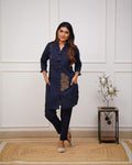 LOOK CLASSY AND ELEGANT COINS KURTI PAIRED WITH PANT (ASC 270725)