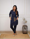 LOOK CLASSY AND ELEGANT COINS KURTI PAIRED WITH PANT (ASC 270725)