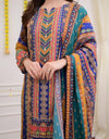 Suit three piece Set Multicolured Print with work and Dupatta (ASC 270725)