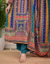 Suit three piece Set Multicolured Print with work and Dupatta (ASC 270725)
