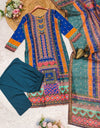 Suit three piece Set Multicolured Print with work and Dupatta (ASC 270725)