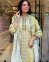 VISCOSE COTTON SUIT WITH CHANDERI DUPPATA (ASC 270725)